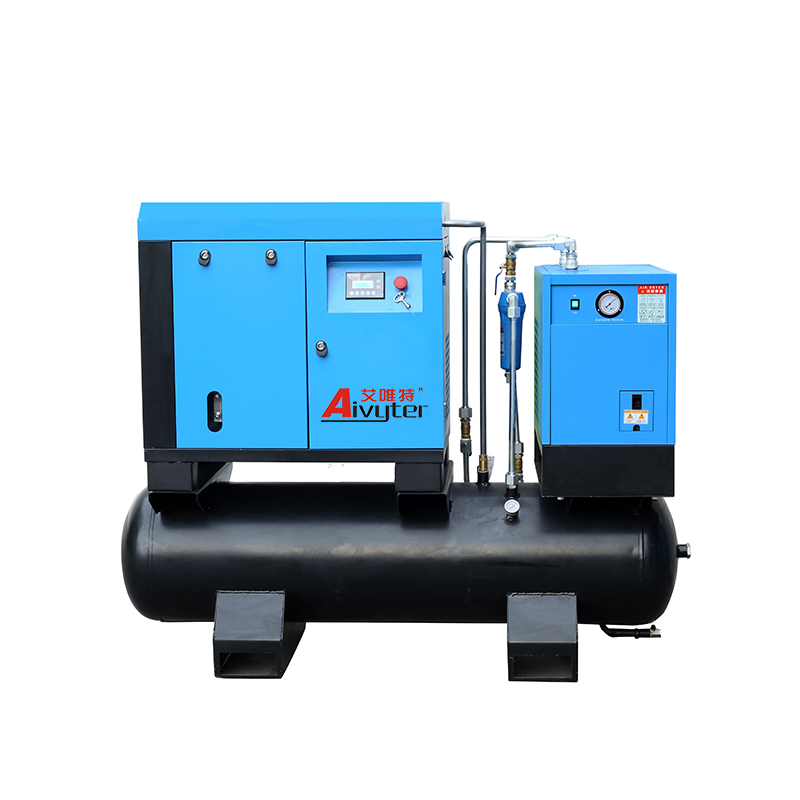 7.5kw 10hp Industrial Three Phase 400v Screw Compressor with Air Dryer