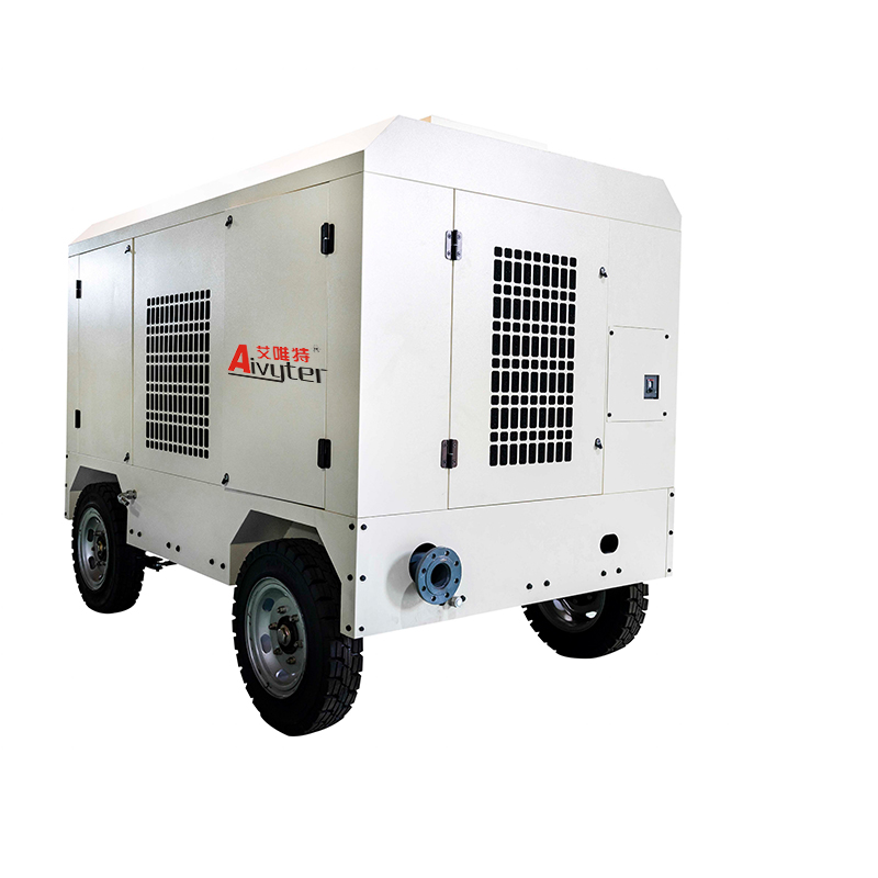 High Effect 165kW 8Bar 35m3/min Two Stage Compression Electric Mobile Screw Air Compressor For Mining