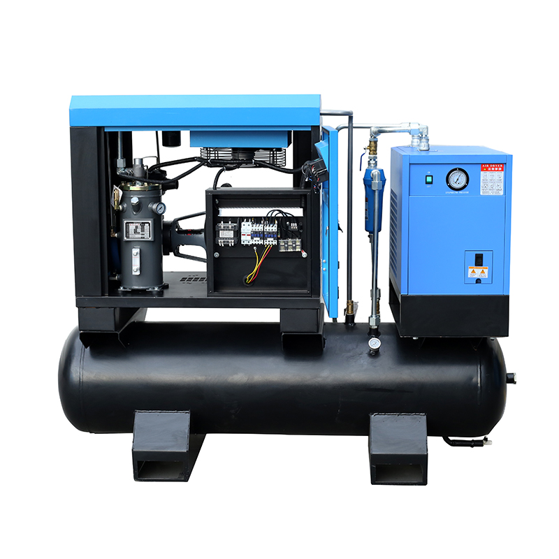 General Industrial 7.5kw 11kw 15kw 8bar All in One Air-compressors Fixed Speed Screw Air Compressor