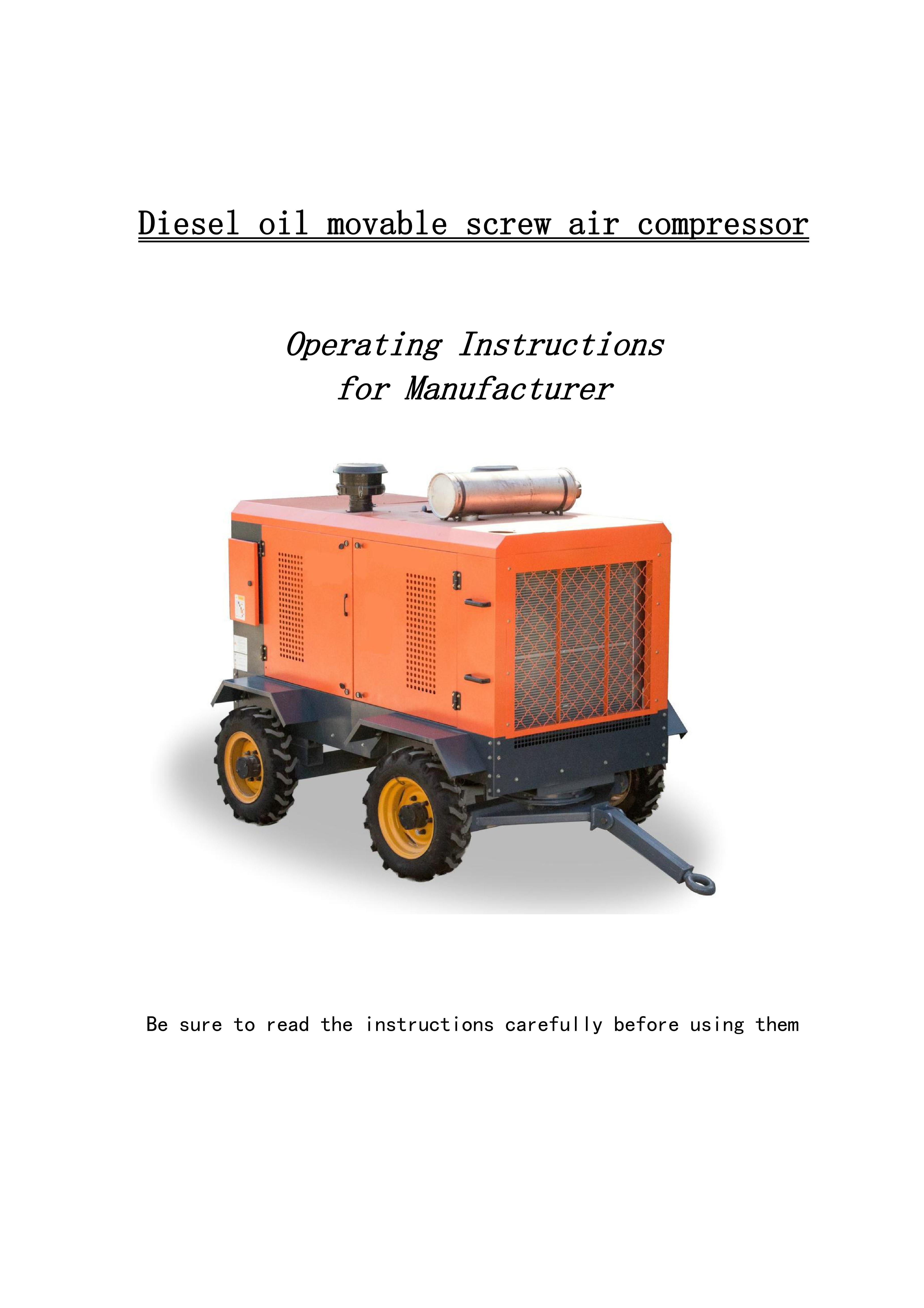 Diesel luftkompressor