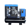 22kW 30Hp 15Bar Combined Screw Air Compressor With Tank And Dryer For Laser Cutting