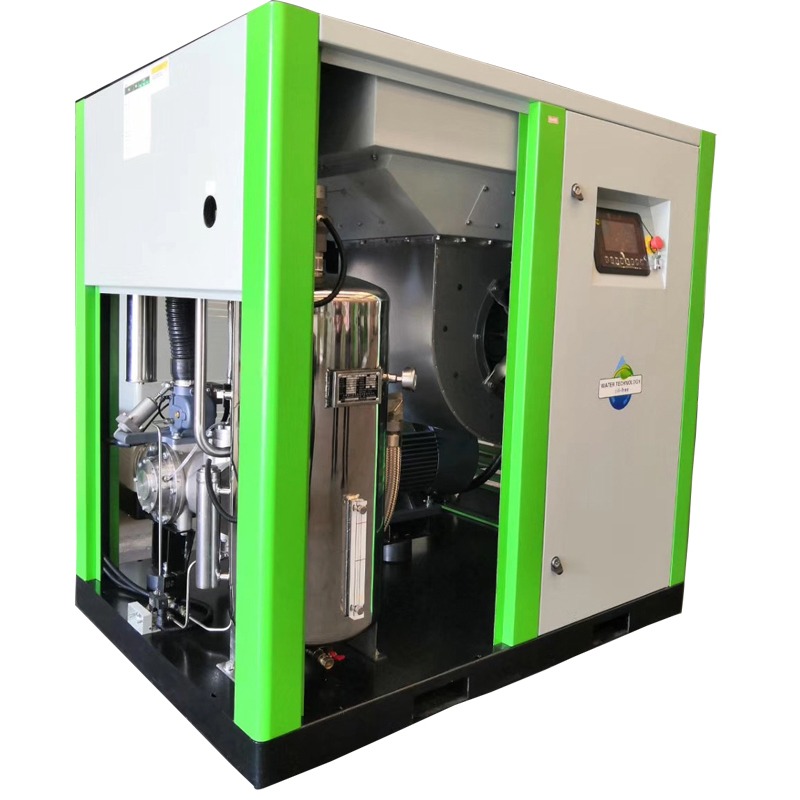 Low Noise 100% Oil Free Water Lubricated Screw Air Compressor