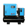 22kW 30Hp 15Bar Combined Screw Air Compressor With Tank And Dryer For Laser Cutting