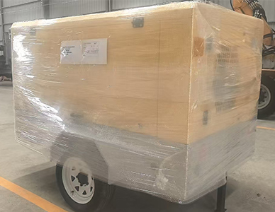 5m3/min 10bar Diesel Portable Screw Air Compressor Shipped