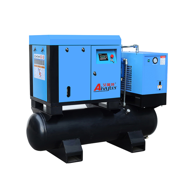 Generale industriale 7.5kw 11kw 15kw 8bar tutto in un compressore di aria a vite a velocità fissa dell'aria. Compressore a velocità fissa